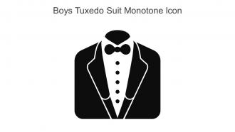 Boys Tuxedo Suit Monotone Icon In Powerpoint Pptx Png And Editable Eps Format
