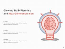Brain Bulb Planning And Idea Generation Gear Business