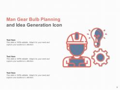 Brain Bulb Planning And Idea Generation Gear Business