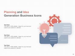 Brain Bulb Planning And Idea Generation Gear Business