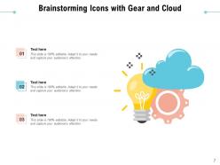 Brainstorming Icons Gear Currency Symbol Arrow Approved Employee