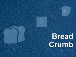 Bread Crumb Trail Showing Route Icon With Box Icon With 4 Circles