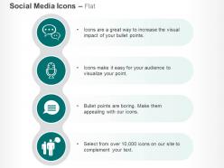 Bubble mail communication group chat ppt icons graphics