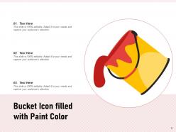 Bucket Icon Making Shakes Brush Inside Clothes Laundry