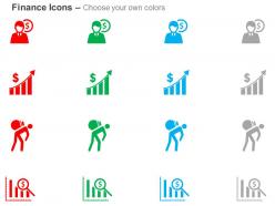 Budget management dollar analysis bar chart financial crisis focus on growth money ppt icons graphics
