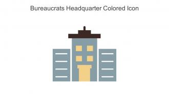 Bureaucrats Headquarter Colored Icon In Powerpoint Pptx Png And Editable Eps Format
