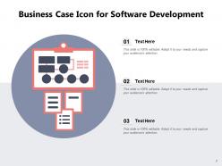 Business Case Icon Illustrating Resource Management Construction Marketing
