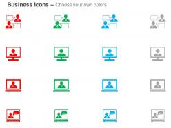 Business communication video conference video calling ppt icons graphics