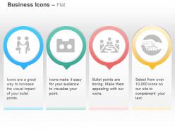Business deal financial meeting agenda sharing ppt icons graphics