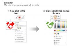 Business deal trophy ribbon flag ppt icons graphics