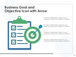 Business Objective Icon Financial Management Arrow Achievement Roadmap