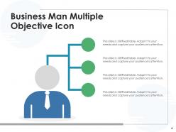 Business Objective Icon Financial Management Arrow Achievement Roadmap