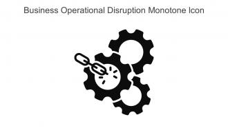 Business Operational Disruption Monotone Icon In Powerpoint Pptx Png And Editable Eps Format