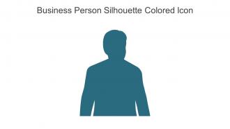 Business Person Silhouette Colored Icon In Powerpoint Pptx Png And Editable Eps Format