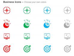 Business target selection achievement strategy ppt icons graphics