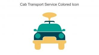 Cab Transport Service Colored Icon In Powerpoint Pptx Png And Editable Eps Format