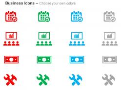 Calendar strategy price tools ppt icons graphics