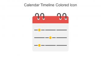 Calendar Timeline Colored Icon In Powerpoint Pptx Png And Editable Eps Format