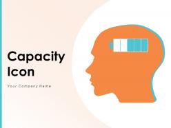 Capacity Icon Management Arrows Business Growth Efficiency Gear