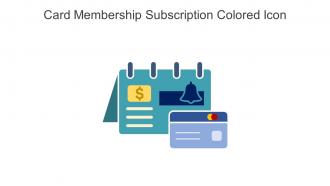 Card Membership Subscription Colored Icon In Powerpoint Pptx Png And Editable Eps Format