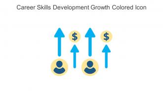 Career Skills Development Growth Colored Icon In Powerpoint Pptx Png And Editable Eps Format