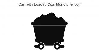Cart With Loaded Coal Monotone Icon In Powerpoint Pptx Png And Editable Eps Format