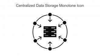 Centralized Data Storage Monotone Icon In Powerpoint Pptx Png And Editable Eps Format