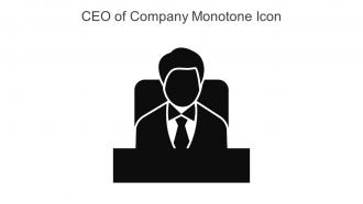 CEO Of Company Monotone Icon In Powerpoint Pptx Png And Editable Eps Format