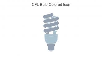 CFL Bulb Colored Icon In Powerpoint Pptx Png And Editable Eps Format
