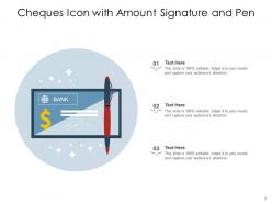 Cheques Icon Bounce Signature Transaction Dollar Expenses Calculator