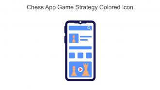 Chess App Game Strategy Colored Icon In Powerpoint Pptx Png And Editable Eps Format