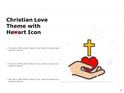 Christian Love Theme Think Bubble Cross Sign Icon With Jesus