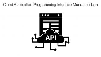Cloud Application Programming Interface Monotone Icon In Powerpoint Pptx Png And Editable Eps Format