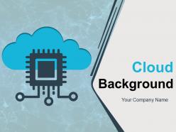 Cloud Background Arrow Analytics Diagram Gear Magnifying Glass Communication Server