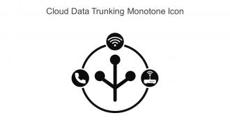 Cloud Data Trunking Monotone Icon In Powerpoint Pptx Png And Editable Eps Format