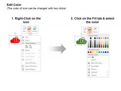 Cloud lock globe magnifier data search ppt icons graphics