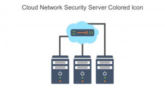 Cloud Network Security Server Colored Icon In Powerpoint Pptx Png And Editable Eps Format