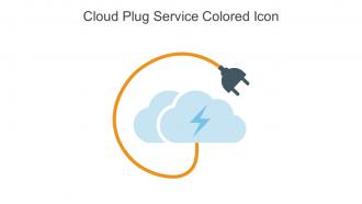 Cloud Plug Service Colored Icon In Powerpoint Pptx Png And Editable Eps Format