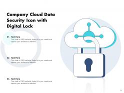 Cloud Security Icon Security Computing Data Protection Digital Access