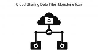 Cloud Sharing Data Files Monotone Icon In Powerpoint Pptx Png And Editable Eps Format