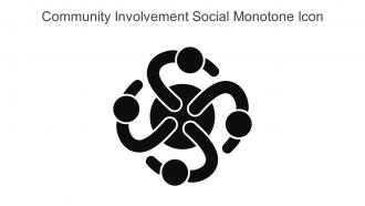 Community Involvement Social Monotone Icon In Powerpoint Pptx Png And Editable Eps Format