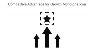 Competitive Advantage For Growth Monotone Icon In Powerpoint Pptx Png And Editable Eps Format