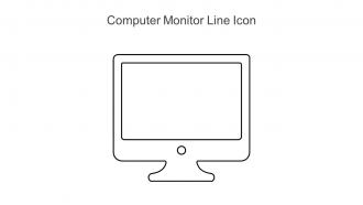 Computer Monitor Line Icon