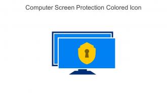 Computer Screen Protection Colored Icon In Powerpoint Pptx Png And Editable Eps Format