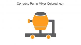 Concrete Pump Mixer Colored Icon In Powerpoint Pptx Png And Editable Eps Format
