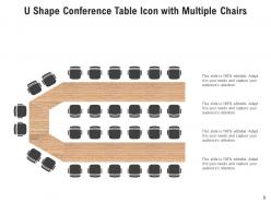 Conference Table Projector Various Chairs Wooden