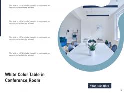 Conference Table Projector Various Chairs Wooden