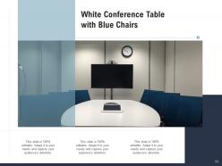 Conference Table Projector Various Chairs Wooden