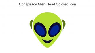 Conspiracy Alien Head Colored Icon In Powerpoint Pptx Png And Editable Eps Format