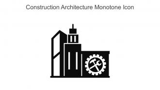 Construction Architecture Monotone Icon In Powerpoint Pptx Png And Editable Eps Format